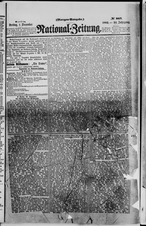 Nationalzeitung vom 01.12.1882