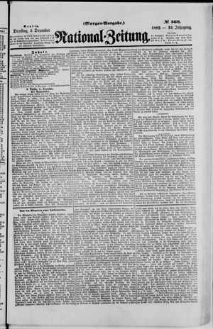 Nationalzeitung vom 05.12.1882