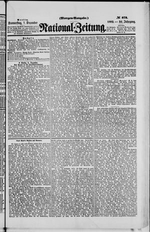 Nationalzeitung vom 07.12.1882
