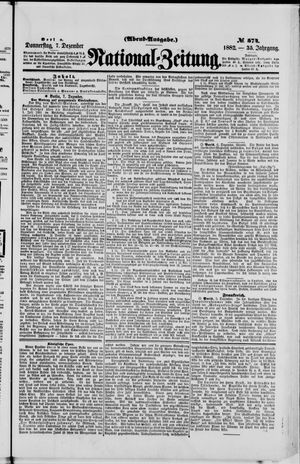 Nationalzeitung vom 07.12.1882