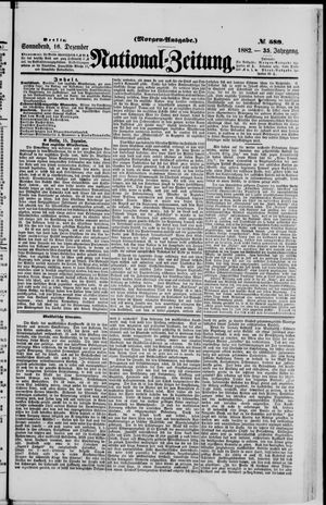 Nationalzeitung vom 16.12.1882