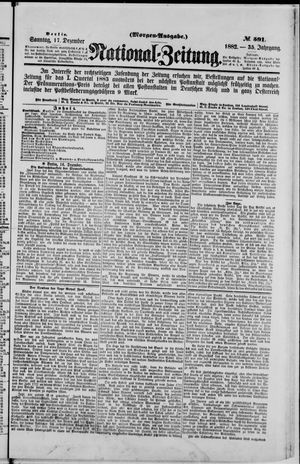 Nationalzeitung vom 17.12.1882