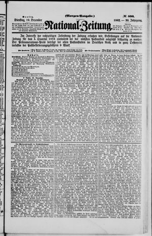 Nationalzeitung vom 19.12.1882