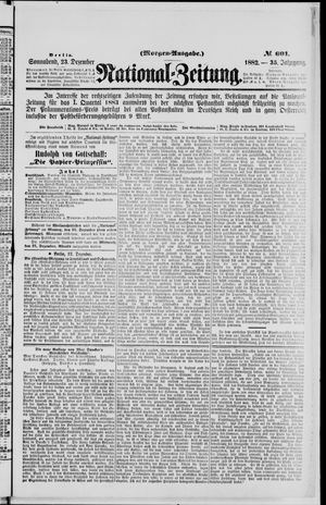 Nationalzeitung vom 23.12.1882