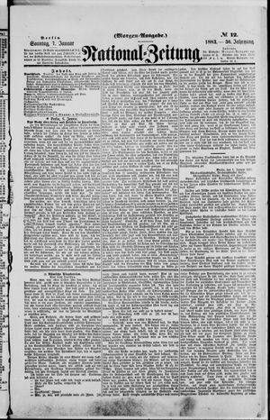 Nationalzeitung vom 07.01.1883
