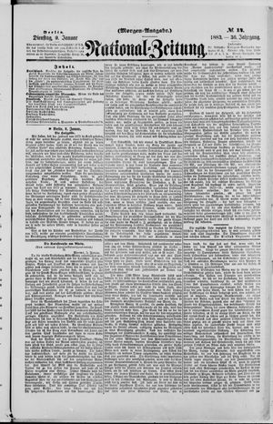 Nationalzeitung on Jan 9, 1883
