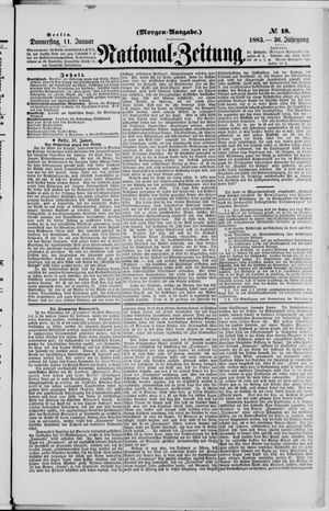 Nationalzeitung vom 11.01.1883