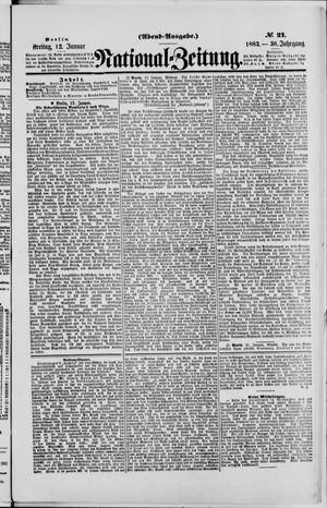 Nationalzeitung vom 12.01.1883