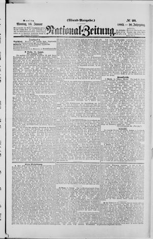 Nationalzeitung vom 15.01.1883