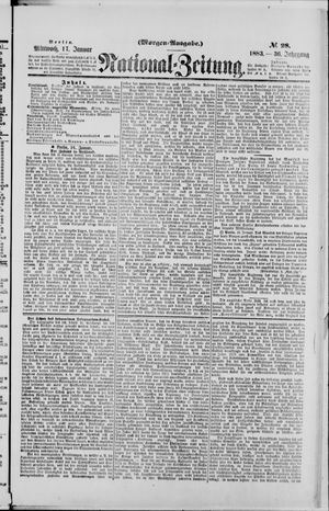 Nationalzeitung vom 17.01.1883