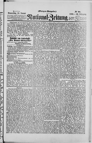 Nationalzeitung on Jan 18, 1883