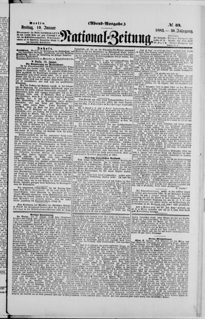 Nationalzeitung vom 19.01.1883