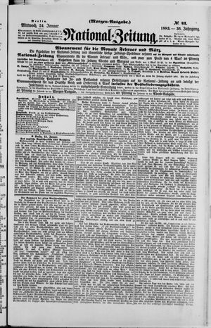Nationalzeitung on Jan 24, 1883