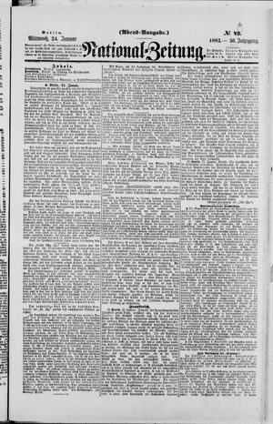 Nationalzeitung on Jan 24, 1883