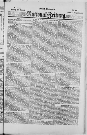 Nationalzeitung vom 26.01.1883