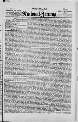 Nationalzeitung on Jan 27, 1883