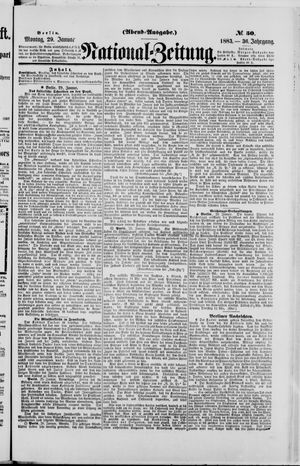 National-Zeitung vom 29.01.1883