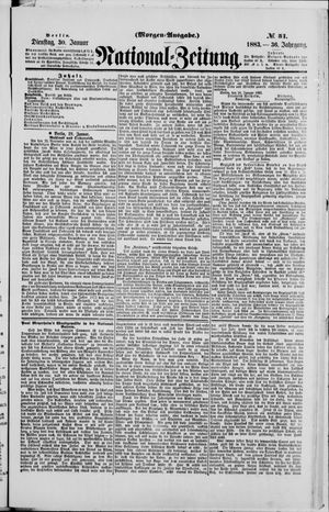 National-Zeitung vom 30.01.1883