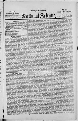 Nationalzeitung on Feb 4, 1883