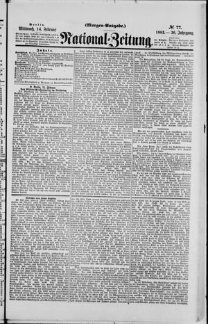 Nationalzeitung vom 14.02.1883