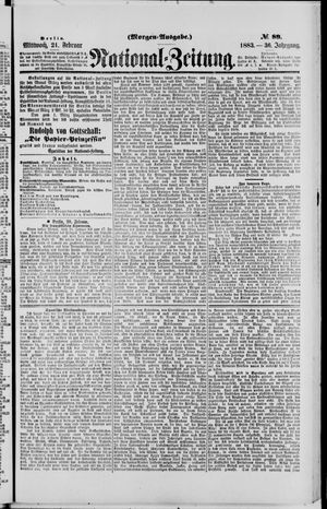 Nationalzeitung vom 21.02.1883
