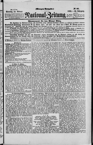 Nationalzeitung on Feb 25, 1883