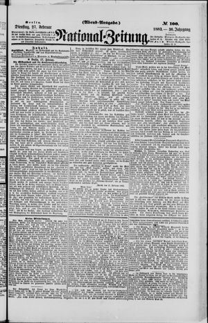 National-Zeitung on Feb 27, 1883