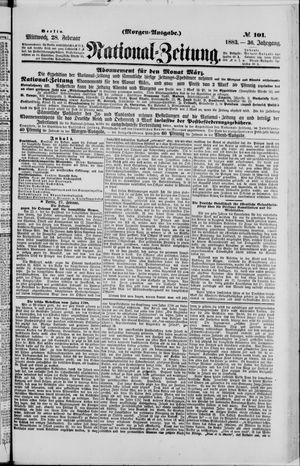 Nationalzeitung vom 28.02.1883