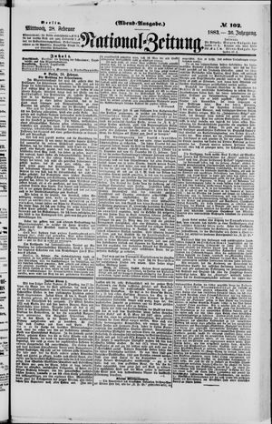 Nationalzeitung vom 28.02.1883