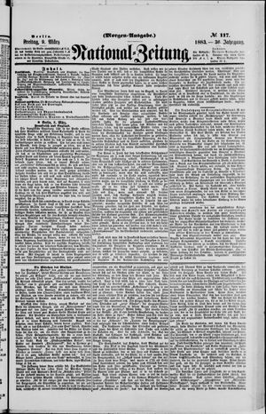 Nationalzeitung vom 09.03.1883