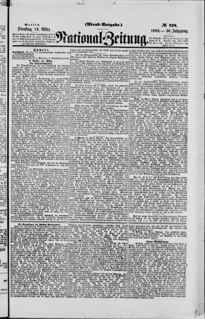Nationalzeitung on Mar 13, 1883