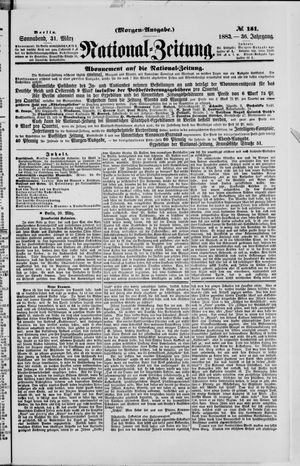 Nationalzeitung vom 31.03.1883