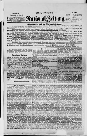 Nationalzeitung vom 01.04.1883