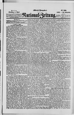 Nationalzeitung vom 03.04.1883