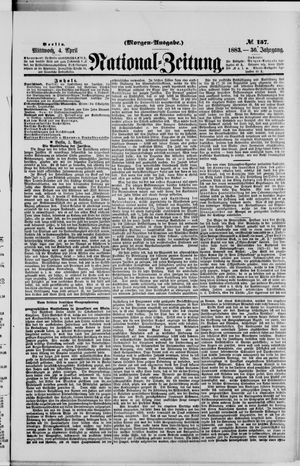 Nationalzeitung vom 04.04.1883