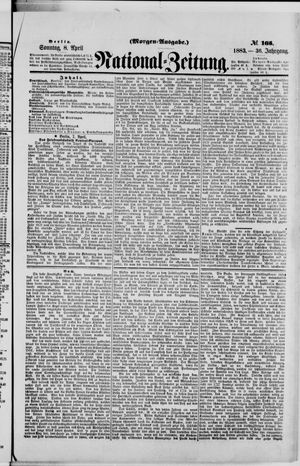 Nationalzeitung vom 08.04.1883