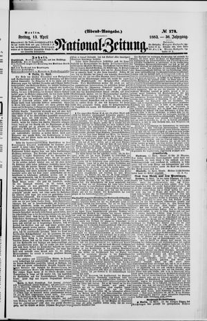 Nationalzeitung vom 13.04.1883