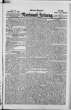Nationalzeitung vom 21.04.1883