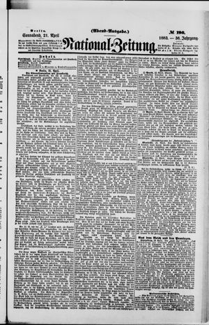 Nationalzeitung vom 21.04.1883
