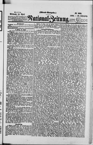 Nationalzeitung vom 25.04.1883