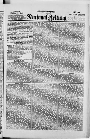 Nationalzeitung vom 27.04.1883