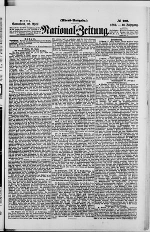 Nationalzeitung on Apr 28, 1883