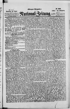 Nationalzeitung on Apr 29, 1883
