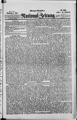 Nationalzeitung vom 02.05.1883
