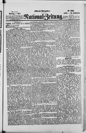 Nationalzeitung vom 07.05.1883