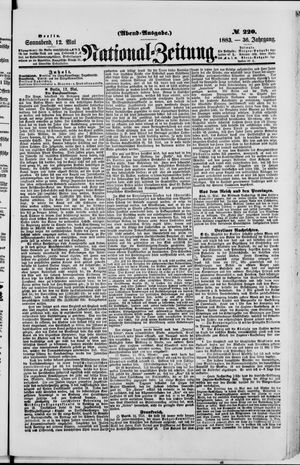 Nationalzeitung vom 12.05.1883
