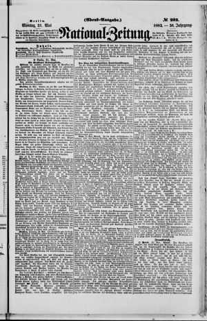 Nationalzeitung vom 21.05.1883