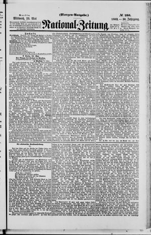Nationalzeitung vom 23.05.1883