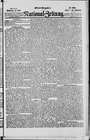 Nationalzeitung vom 23.05.1883