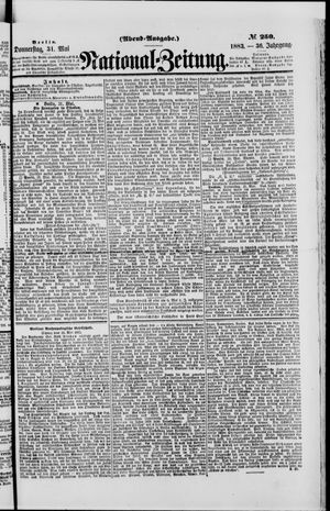 Nationalzeitung vom 31.05.1883